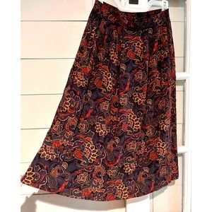 Vintage 90’s Sag Harbor A-Line Pleated “Teacher Skirt” Sz S